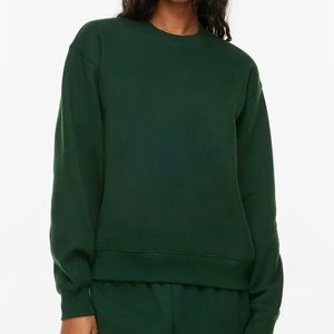 CozyAF Mega Crew Sweatshirt (Scarab Green) - Size 3